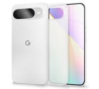 NALIA Coque Rigide Ultra Fine pour Google Pixel 9 - Mate-Transparent & 0.3mm Mince - Phantom (Housse Fine & Protection Caméra) - Marque Allemande, Couleur:Blanc Transparent