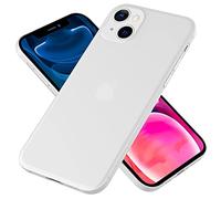 NALIA Coque Rigide Ultra Fine pour iPhone 13 Mini - Mate-Transparent & 0.3mm Mince - Phantom (Housse Fine & Protection Caméra) - Marque Allemande, Couleur:Blanc
