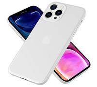 NALIA Coque Rigide Ultra Fine pour iPhone 13 Pro Max - Mate-Transparent & 0.3mm Mince - Phantom (Housse Fine & Protection Caméra) - Marque Allemande, Couleur:Blanc