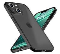 NALIA Coque Rigide Ultra Fine pour iPhone 14 Plus - Mate-Transparent & 0.3mm Mince - Phantom (Housse Fine & Protection Caméra) - Marque Allemande, Couleur:Noir