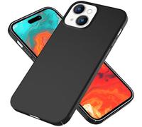 NALIA Coque Rigide Ultra Fine pour iPhone 15 - Anti-Traces & 0.5mm Mince - PUREFIT (Mate & Légère) - Marque Allemande, Couleur:Noir