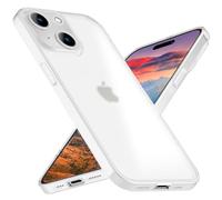 NALIA Coque Rigide Ultra Fine pour iPhone 15 - Mate-Transparent & 0.3mm Mince - Phantom (Housse Fine & Protection Caméra) - Marque Allemande, Couleur:Blanc Transparent
