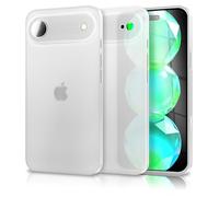 NALIA Coque Rigide Ultra Fine pour iPhone 17 Air, Blanc Transparent | Protection Caméra Intégrale, Finition Givrée, Matériau High-Tech, PHANTOM