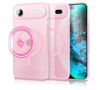 NALIA Coque Rigide Ultra-Fine pour iPhone 17 Air - Protection, Rose | Perfection Extra-Fine, Anneau Magnétique Ton Sur Ton, Aspect Verre Satiné & Grip, Précision Du Détail, THINIX