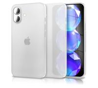 NALIA Coque Rigide Ultra Fine pour iPhone 17 - Housse, Blanc Transparent | Protection Caméra Intégrale, Finition Givrée, Matériau High-Tech, PHANTOM