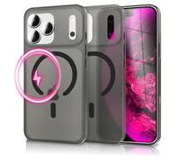 NALIA Coque Rigide Ultra-Fine pour iPhone 17 Pro Max - Compatible MagSafe & 0.3mm - THINIX (Housse Mate Semi-Transparente) - Marque Allemande, Couleur:Noir