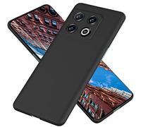 NALIA Coque Rigide Ultra Fine pour OnePlus 10 Pro - 0.5mm Mince & Anti-Traces - PUREFIT (Mate & Légère) - Marque Allemande, Couleur:Noir