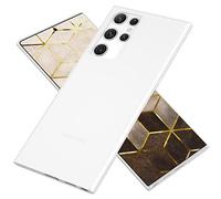 NALIA Coque Rigide Ultra Fine pour Samsung Galaxy S22 Ultra - Mate-Transparent & 0.3mm Mince - Phantom (Housse Fine & Protection Caméra) - Marque Allemande, Couleur:Blanc Transparent