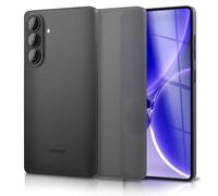 NALIA Coque Rigide Ultra Fine pour Samsung Galaxy S26 - Mate & 0.3mm Mince - Phantom (Etui Fin & Protection Caméra Intégrale) - Marque Allemande, Couleur:Noir Transparent