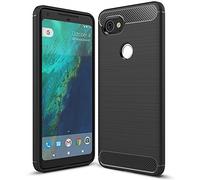 NALIA Coque Silicone Compatible avec Google Pixel 2 XL, Ultra-Fine Housse Protection Cover Slim Premium Etui Résistant Incassable, Mince Telephone Portable Anti-Choc Case Bumper Souple Facile - Noir
