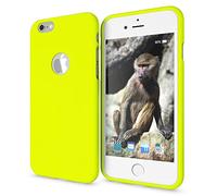 NALIA Coque Silicone Compatible avec iPhone 6 6S, Fine Housse Néon Protection Cover Slim Premium Etui, Incassable Mince Telephone Portable Gel Case Bumper Souple Résistant Facile, Couleur:Jaune