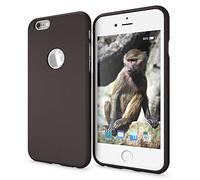 NALIA Coque Silicone Compatible avec iPhone 6 6S, Fine Housse Néon Protection Cover Slim Premium Etui, Incassable Mince Telephone Portable Gel Case Bumper Souple Résistant Facile, Couleur:Noir