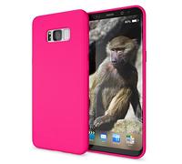NALIA Coque Silicone Compatible avec Samsung Galaxy S8 Plus, Ultra-Fine Housse Néon Protection Cover Slim Premium Etui, Incassable Mince Telephone Gel Case Bumper Souple Résistant, Couleur:Pink Rose