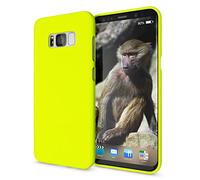 NALIA Coque Silicone Compatible avec Samsung Galaxy S8, Ultra-Fine Housse Néon Protection Cover Slim Premium Etui, Incassable Mince Telephone Portable Case Bumper Souple Résistant, Couleur:Jaune