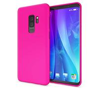 NALIA Coque Silicone Compatible avec Samsung Galaxy S9 Plus, Ultra-Fine Housse Néon Protection Cover Slim Premium Etui, Incassable Mince Telephone Gel Case Bumper Souple Résistant, Couleur:Pink Rose