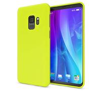 NALIA Coque Silicone Compatible avec Samsung Galaxy S9, Ultra-Fine Housse Néon Protection Cover Premium Etui, Incassable Mince Telephone Portable Gel Case Bumper Souple Résistant, Couleur:Jaune