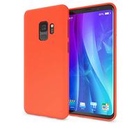 NALIA Coque Silicone Compatible avec Samsung Galaxy S9, Ultra-Fine Housse Néon Protection Cover Premium Etui, Incassable Mince Telephone Portable Gel Case Bumper Souple Résistant, Couleur:Orange