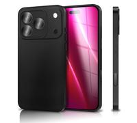 NALIA Coque Silicone Mate pour iPhone 17 Pro Max - Slim | Protection Caméra Intelligente, Le Mat Est Le Nouveau Noir, STRIDER