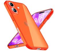 NALIA Coque Silicone Néon pour iPhone 16 Plus - Couleur Signal Éclatante & Lentille - Vibe (Housse Transparente) - Marque Allemande, Couleur:Orange