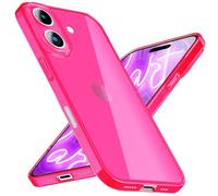 NALIA Coque Silicone Néon pour iPhone 16 Plus - Couleur Signal, Rose | Protection Caméra Intégrée, Vibes Néon & Look Signal, Ajustement Parfait, Antidérapant & Agréable, VIBE