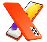 NALIA Coque Silicone Néon pour Samsung Galaxy A72 - Soft-Touch & Signal Néon - NEONSHOCK (Housse de Protection) - Marque Allemande, Couleur:Orange