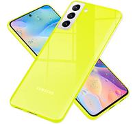 NALIA Coque Silicone Néon pour Samsung Galaxy S21 FE - Couleur, Jaune | Protection Caméra Intégrée, Vibes Néon & Look Signal, Ajustement Parfait, Antidérapant & Agréable, VIBE
