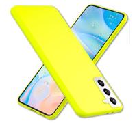 NALIA Coque Silicone Néon pour Samsung Galaxy S22 - Soft-Touch, Jaune | Finition Mate & Protection Airbag, Look Statement & Toucher Agréable, Garde Du Corps Caméra, NEONSHOCK
