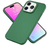 NALIA Coque Silicone pour iPhone 16 Pro Max - Mat & Grip Soft-Touch, Vert | Protection Caméra Intelligente, Grip Velouté, Finition Mate Impeccable, Compatibilité & Vérification, ASTRON