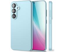 NALIA Coque Silicone pour Samsung Galaxy S25 - Protection, Bleu Glacé | Sensation Silicone Liquide, Forme & Style, Valeurs Intérieures, Perfection Au Lieu Du Standard, PHOENIX