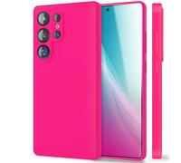 NALIA Coque Silicone pour Samsung Galaxy S25 Ultra, Rose Néon | Sensation Silicone Liquide, Forme & Style, Valeurs Intérieures, Perfection Au Lieu Du Standard, PHOENIX