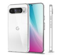 NALIA Coque Silicone Transparente pour Google Pixel 9 Pro XL, Transparent | Protection Anti-Jaune, Stop The Drop, Votre Daily Driver, Rendez-Le Invisible, GLAZE