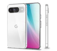 NALIA Coque Silicone Transparente pour Google Pixel 9, Transparent | Protection Anti-Jaune, Stop The Drop, Votre Daily Driver, Rendez-Le Invisible, GLAZE