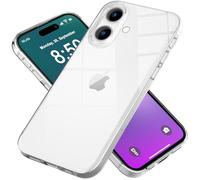 NALIA Coque Silicone Transparente pour iPhone 16 - Anti-Jaunissement & Antidérapante - Airflex (Etui Cristallin, Fin & Antichoc) - Marque Allemande