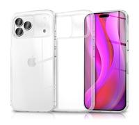 NALIA Coque Silicone Transparente pour iPhone 17 Pro Max - Fin & Antichoc | Protection Anti-Jaune, Stop The Drop, Votre Daily Driver, Rendez-Le Invisible, GLAZE
