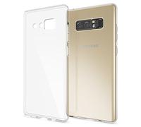 NALIA Coque Silicone Transparente pour Samsung Galaxy Note 8 - Anti-Jaunissement & Antidérapante - Airflex (Etui Cristallin, Fin & Antichoc) - Marque Allemande