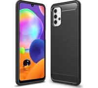 NALIA Design Housse de téléphone portable pour Samsung Galaxy A32 5G, Carbon Look Case Cover Bumper