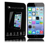 NALIA Écran Protection compatible avec Apple iPhone 6 Plus / 6S Plus Verre Trempé, Integrale Protection d'Écran LCD Film Protège, 9H Dureté Screen-Protector Vitre Résistant - Transparent (Noir)