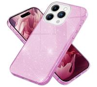 NALIA Étui à Paillettes Robuste Compatible avec iPhone 15 Pro Max Coque, Bling Diamant Couverture Brillant Scintillant, Housse de Protection Hybride Silicone Renforcé, Glitter Case, Couleur:Violet