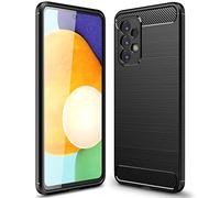 NALIA Étui Aspect Carbone Compatible avec Samsung Galaxy A53 Coque, Case en Silicone Noir Mat Texture Fibre de Carbone Anti-Empreintes Digitales Anti-Derapant Anti-Choc, Mince Housse de Protection