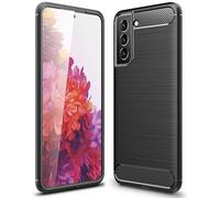 NALIA Étui Aspect Carbone Compatible avec Samsung Galaxy S22 Coque, Case en Silicone Noir Mat Texture Fibre de Carbone Anti-Empreintes Digitales Anti-Derapant Anti-Choc, Mince Housse de Protection