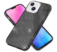 NALIA Étui Brillant Robuste Compatible avec iPhone 14 Coque, Anti-Choc Scintillant Paillettes Housse de Protection Hybride Silicone Renforcé, Bling Couverture Glitter Case Diamant, Couleur:Noir