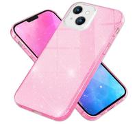 NALIA Étui Brillant Robuste Compatible avec iPhone 14 Plus Coque, Anti-Choc Scintillant Paillettes Housse de Protection Hybride Silicone Renforcé, Bling Glitter Diamant Couverture, Couleur:Pink Rose