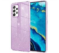 NALIA Étui Brillant Robuste Compatible avec Samsung Galaxy A53 Coque, Anti-Choc Scintillant Paillettes Housse de Protection Hybride Silicone Renforcé, Bling Couverture Glitter Case, Couleur:Lilas