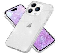 NALIA Étui Brillant Translucide Compatible avec iPhone 16 Pro Coque, Housse de Protection Clair Transparent Clear Glitter Case, Paillettes Diamant Incorporées, Anti-Jaune Silicone Souple Bling Soft