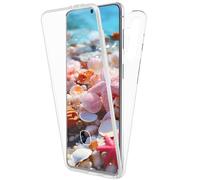 NALIA Étui Clair à 360-Degrés Compatible avec Samsung Galaxy S24 Plus Coque, Housse de Protection Intégrale avec Dos Dur, Cadre en Silicone & Protecteur d'Ecran, Anti-Jaune Cristal Transparent Solide