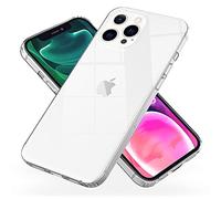 NALIA Étui Clair Anti-Rayures Compatible avec iPhone 13 Pro Coque, Transparent Anti-Jaune Translucide Anti-Choc Couverture Arrière Rigide & Cadre en Silicone, Housse de Protection Dure Incassable