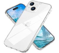 NALIA Étui Cristal Clair Compatible avec iPhone 15 Plus Coque, Transparent Non Jaunissant Anti-Rayures Arrière Dure & Cadre Silicone, Complèt Translucide Choc-Résistant Renforcé, Crystal Clear Cover