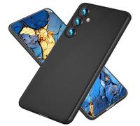 NALIA Étui Dur Extrêmement Fin Compatible avec Samsung Galaxy S24 Coque, 0,3mm Housse de Protection Ultra-Fine au Design Épuré, Mat Anti-Traces de Doigts Antidérapant Mince, Couleur:Noir Opaque