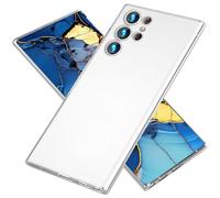 NALIA Étui Dur Extrêmement Fin Compatible avec Samsung Galaxy S24 Ultra Coque, 0,3mm Housse de Protection Ultra-Fine au Design Épuré, Mat Anti-Traces de Doigts Antidérapant (Blanc Transparent)