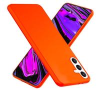 NALIA Étui en Couleur Néon Intense Compatible avec Samsung Galaxy S24 Coque, Housse de Protection en Silicone Douce et Veloutée avec Couleur Vive Éclatante, Soft Cover Souple & Coloré, Couleur:Orange